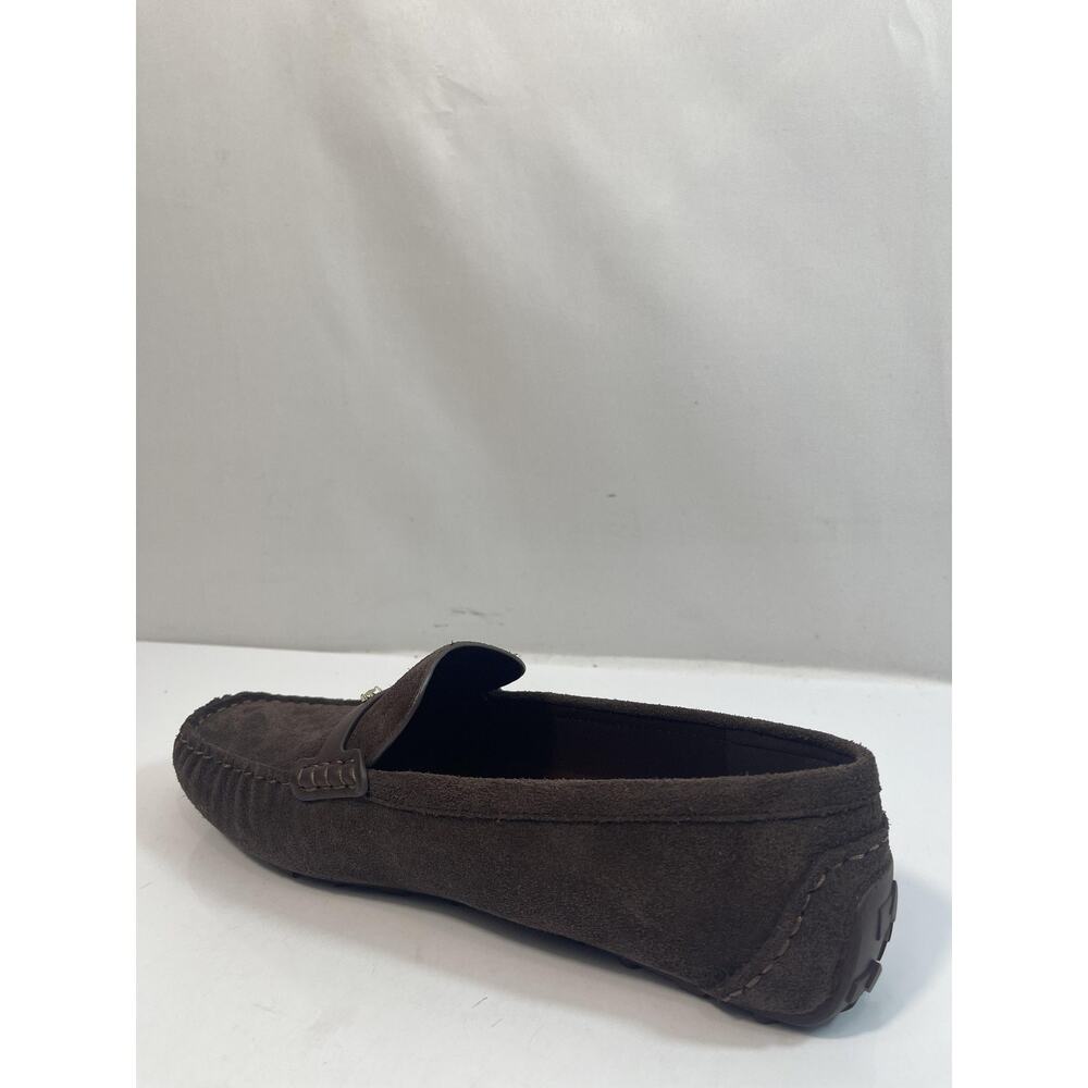 Kate Spade SP FLWR Stud Moccasin Shoes Womens Size 8.5 Brown Suede Loafers New - Picture 5 of 14